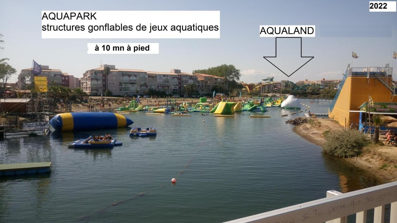 Les Locations de Lara I - T2 spacieux Loggia Parking privatif Près port, plage, Ile Loisirs Agde Extérieur photo
